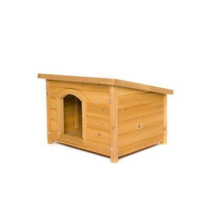 Tucker Murphy Pet™ Soloman K-9 Kamp Wooden Dog House Wood House in Brown | 26.5 H x 35.5 W x 24.5 D in | Wayfair 7C6518CBD4244C2BB8716A3AE67D5F92