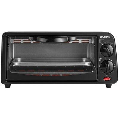Courant Toaster Oven in Black, Size 6.3 H x 13.4 W x 7.9 D in | Wayfair TO-621K