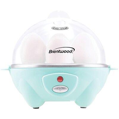 Brentwood Appliances Electric Egg Cooker Plastic in Blue | 6 H in | Wayfair BTWTS1045BL