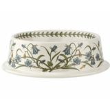Portmeirion Botanic Garden Pet Bowl Porcelain/Stoneware (dishwasher safe)/Ceramic in Blue/Green/White, Size 2.75 H x 8.5 W x 8.5 D in | Wayfair