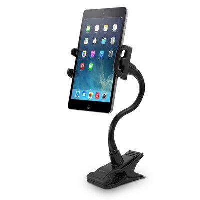 Macally 11" Flexible & Adjustable Gooseneck Tablet iPhone iPad Mounting System in Black, Size 15.0 H x 2.75 W in | Wayfair CLIPMOUNT