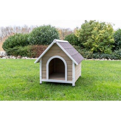 Tucker Murphy Pet™ Charlecia Dog House Wood House in Gray/Brown | 33.25 H x 31.25 W x 37 D in | Wayfair 3096019F0EC74BDD8B65DD219DB0821D