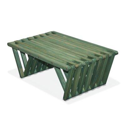 Union Rustic Darcus Solid Wood Outdoor Coffee Table Wood in Gray | 12 H x 36 W x 20 D in | Wayfair XQCT36YPAG