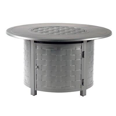 Ophelia & Co. Avers Aluminum Propane Fire Pit Table Aluminum in Gray, Size 24.5 H x 44.0 W x 44.0 D in | Wayfair 2AC30283F2484914B94FA6C6B327B8BF