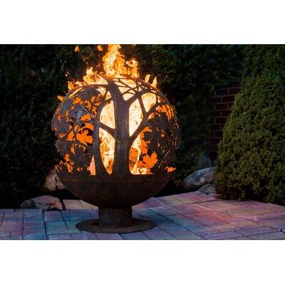 Rosalind Wheeler Herbert Wood Burning Outdoor Fire Pit w/ Lid Metal in White | 36 H x 32 W x 32 D in | Wayfair FF1014