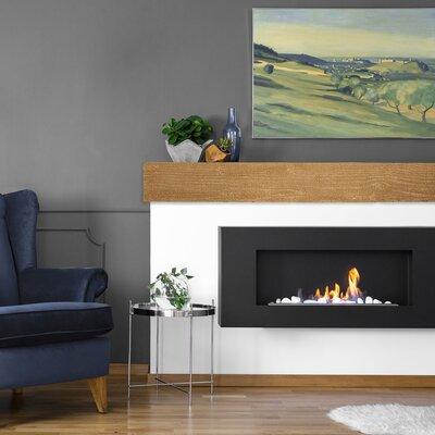 Ekena Millwork Rough Sawn Faux Wood Fireplace Mantel in Brown | 4 H x 60 W x 4 D in | Wayfair MANURS04X04X60PE