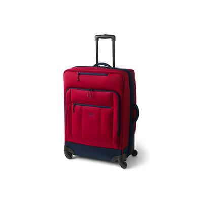 Travel Checked Rolling Luggage Bag - Lands' End - Red