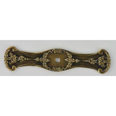 Notting Hill Tuscan Knob Backplate in Yellow | 0.875 H x 4 W x 0.125 D in | Wayfair NHE-540-AB