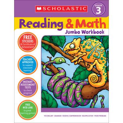 Reading and Math Jumbo Workbook Grade 3