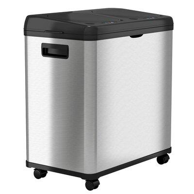 iTouchless Touchless Stainless Steel 16 Gallon Motion Sensor Trash Can Stainless Steel in Gray | 22 H x 23 W x 14 D in | Wayfair IT16RB