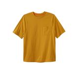 Men's Big & Tall Boulder Creek® Heavyweight Crewneck Pocket T-Shirt by Boulder Creek in Golden Tan (Size 6XL)