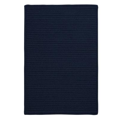 Simple Home Solid Rug by Colonial Mills in Navy (Size 2'W X 11'L)