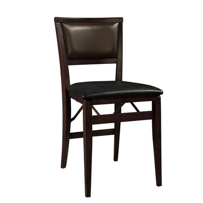 Keira Pad Folding Chair by Linon Home Décor in Espresso
