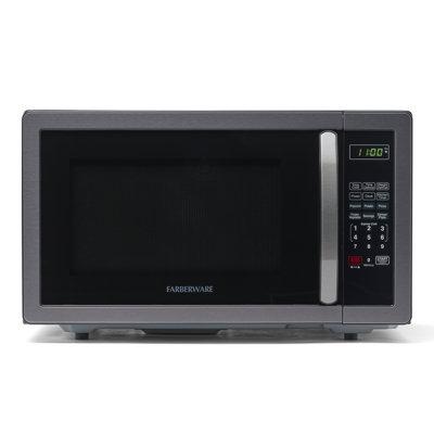 Farberware Classic Countertop Microwave Oven, 1.1 Cubic Feet cu. ft, 1000 watts, w/ Child Lock, in Black | 22.8 H x 43.2 W x 20.2 D in | Wayfair