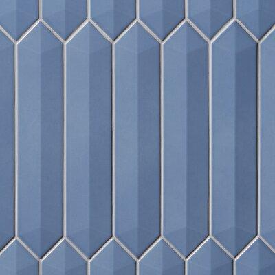 Ivy Hill Tile Axis 2.6" x 13" Ceramic Wall Tile Ceramic in Blue, Size 13.0 H x 2.6 W x 0.31 D in | Wayfair EXT3RD100609