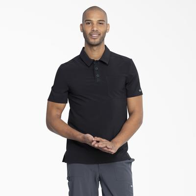 Dickies Men's Eds Essentials Medical Polo Shirt - Black Size M (L10595)