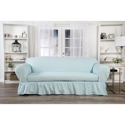 Ruffled 2-Pc. Slipcover by Classic Slipcovers in Blue (Size SOFA)