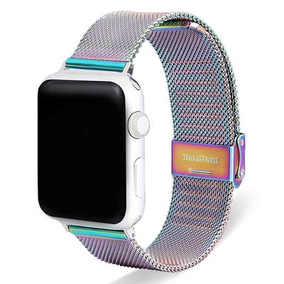 Nayu Replacement Bands Colorful - Pink & Teal Stainless Steel Band for Smart Watch