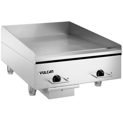Vulcan HEG24E-24C 24" Electric Chrome Top Restaurant Griddle with Snap-Action Thermostatic Controls - 240V, 3 Phase, 10.8 kW