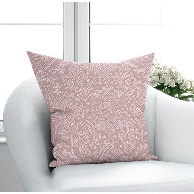 Dakota Fields Millville Throw Pillow Polyester/Polyfill blend in Pink | 24 H x 24 W x 6 D in | Wayfair DCC9965B49F0419F94D51D438AC11B0F