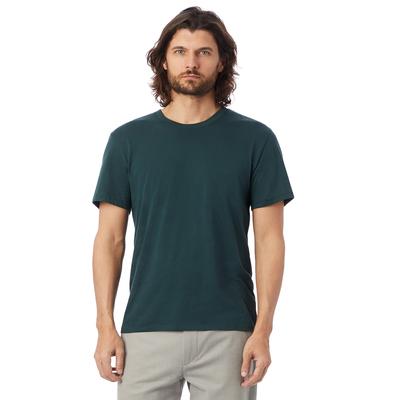 Alternative AA6005 Organic Basic Crew T-Shirt in Deep Green size Small | Cotton 6005