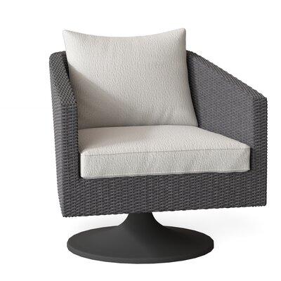 Bernhardt Newport Swivel Patio Chair w/ Cushions in Gray | 31.5 H x 38.5 W x 29.5 D in | Wayfair O2003S_6002-000