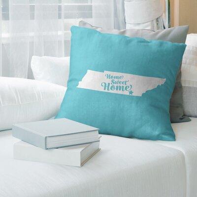 East Urban Home Sweet Throw Pillow Polyester/Polyfill blend in Green/Blue | 14 H x 14 W x 3 D in | Wayfair 43C8E1BFFCF34285ABBBE50888D7C092
