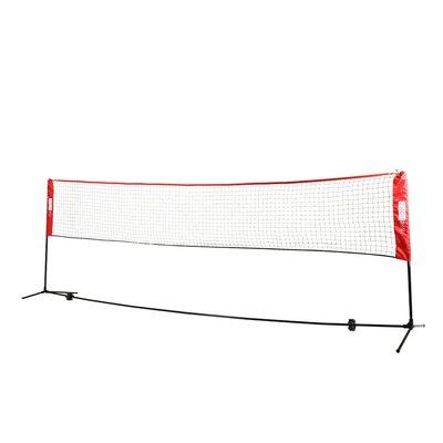 Specstar Portable & durable outdoor badminton net for playing kid volleyball, pickleball, & soccer tennis Fabric in Red | Wayfair X002606H0F