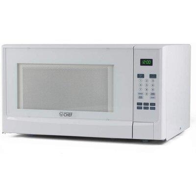 Commercial Chef CommercialChef 21.7" 1.4 cu ft. 1100 - Watt Countertop Microwave, Stainless Steel in White | 12.2 H x 21.7 W x 19.3 D in | Wayfair