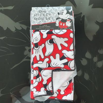 Disney Kitchen | Disney Home Mickey Mouse Kitchen Towels | Color: Black/Red | Size: Os