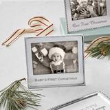 Mariposa Traditions Baby's First Christmas Signature Picture Frame Metal in Gray | 7.2 H x 8 W x 0.79 D in | Wayfair 4400BF