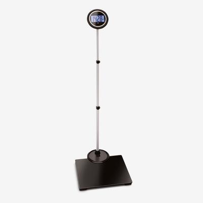 550 lbs. Weight Capacity Extendable Extra Wide Scale by North American Health+Wellness in Black Silver