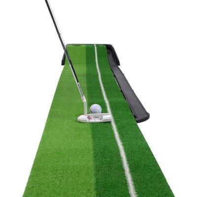 Boshen 0.325' x 9.8' Putting Mat Auto Ball Return Aid Indoor Plastic Golf Plastic | 1 H x 3.9 W x 117.6 D in | Wayfair 09TXG0004BGR
