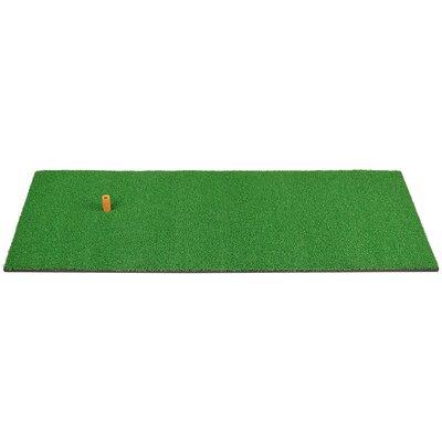 Boshen Grass Turf Mat Training Aid Vinyl Golf Vinyl in Black | 12 H x 35 W x 2 D in | Wayfair 09TXA0006CGR