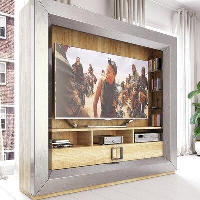 Berlioz Creations Samy TV Bench Black Wood 118 x 34 x 39 cm