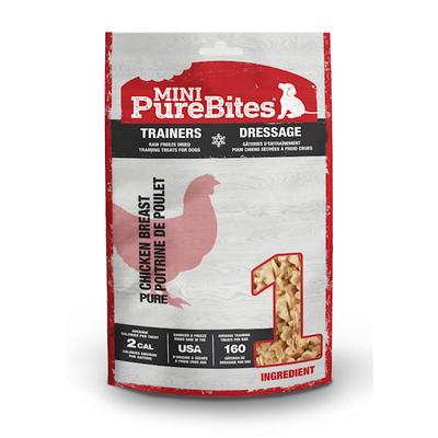 PureBites Mini Trainers Raw Freeze Dried Chicken Breast Dog Treats, 2.1 oz.