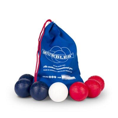 Murbles 72mm Bocce w/ Carrying Case Plastic in Blue/Green/Red, Size 14.0 H in | Wayfair MGT7BDkBBRPtW-Bag B