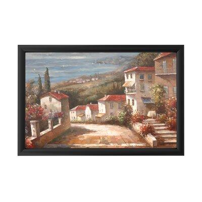Astoria Grand Home in Tuscany by Joval - Picture Frame Print on Acrylic Plastic/Acrylic in Blue/Green/Orange | 16 H x 24 W x 1 D in | Wayfair