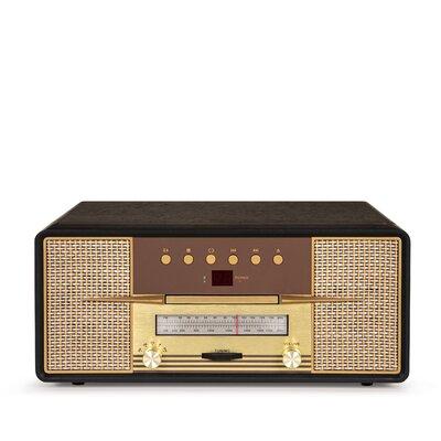 Crosley Electronics Rhapsody Decorative Record Player in Black/Brown | 7 H x 17 W x 14 D in | Wayfair CR7016A-MA