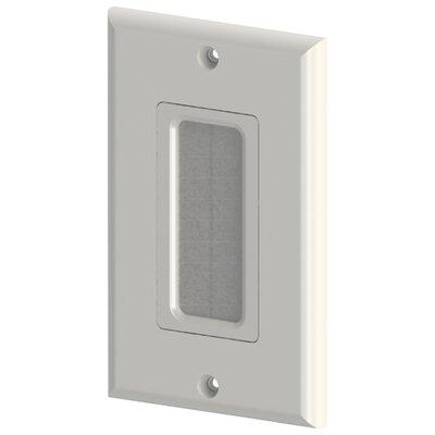 DataComm 1-Gang Coax Wall Plate in White, Size 0.2 H x 2.75 W x 4.5 D in | Wayfair DCM450018WH
