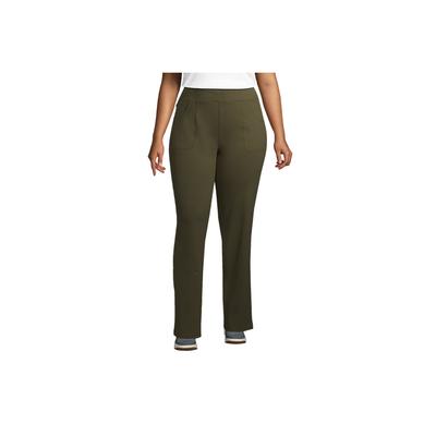 Women's Plus Size Active 5 Pocket Pants - Lands' End - Green - 3X