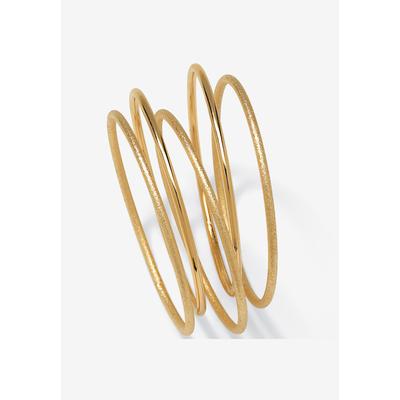 Women's 5-Piece Bracelet Set by PalmBeach Jewelry in Gold