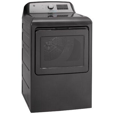 GE Appliances Smart 7.4 cu. ft. High Efficiency Electric Dryer w/ HE Sensor Dry in Gray, Size 48.0 H x 27.0 W x 30.5 D in | Wayfair GTD84ECPNDG