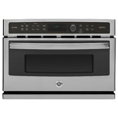 GE Profile™ 27  Capacity cu. 1.7 Convection Electric Single Wall Oven w  Built-In Microwave, | 19.0313 H x 26.75 W x 23.5 D in | Wayfair