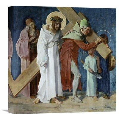 Global Gallery 'Simon of Cyrene Helps Jesus | 16 H x 15.49 W x 1.5 D in | Wayfair GCS-277551-16-142