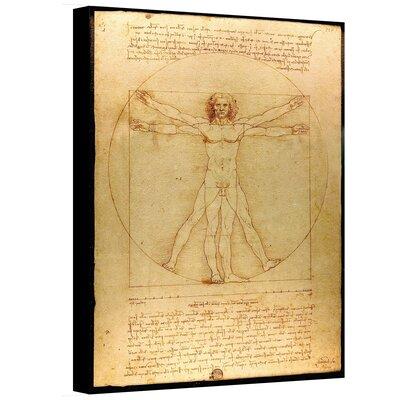 Lark Manor™ Miko 'Vitruvian Man' by Leonardo Da Vinci Painting Print on Canvas in Brown | 8 H x 10 W x 2 D in | Wayfair ALCT3558 33279686