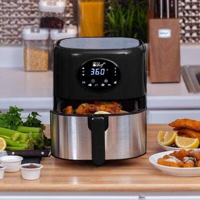 Deco Chef 3.7 Qt. Air Fryer Oven Plastic | 12.5 H x 11.3 W x 10 D in | Wayfair DGAF01BLK