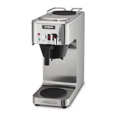 Waring 8-Cup Coffee Maker in Brown/Gray, Size 19.0 H x 17.5 W x 8.0 D in | Wayfair WCM50P