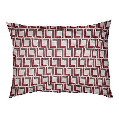 East Urban Home Escala Designer Rectangle Cat Bed Fleece in Red/Orange/Pink, Size 5.0 H x 29.5 W x 19.5 D in | Wayfair