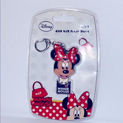 Disney Office | Minnie Mouse 4 Gb Usb Flash Drive | Color: Black/Red | Size: Os